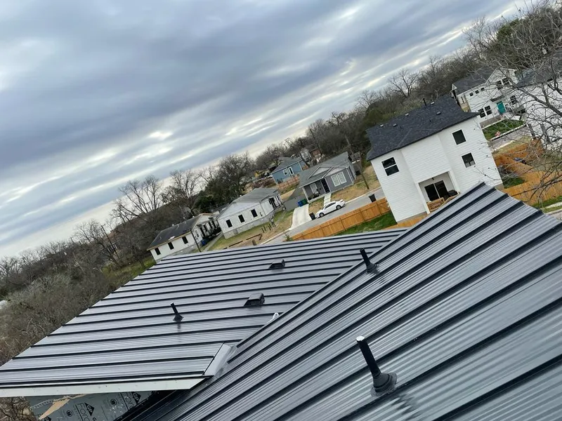 Standing seam metal roof panels with vents for Skylight Repair in Guntersville